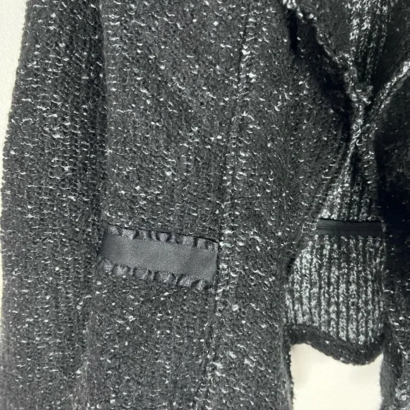 Ann Taylor Open Draped Waterfall Shawl Collar Cardigan Sweater Jacket Size M - Picture 3 of 4